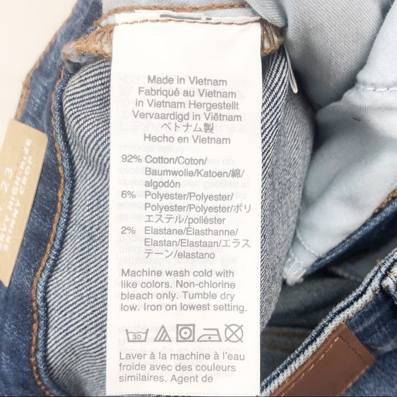 New with Tag Madewell Women’s Curvy High Rise Skinny Crop Medium Wash Denim Jean - Picture 13 of 16